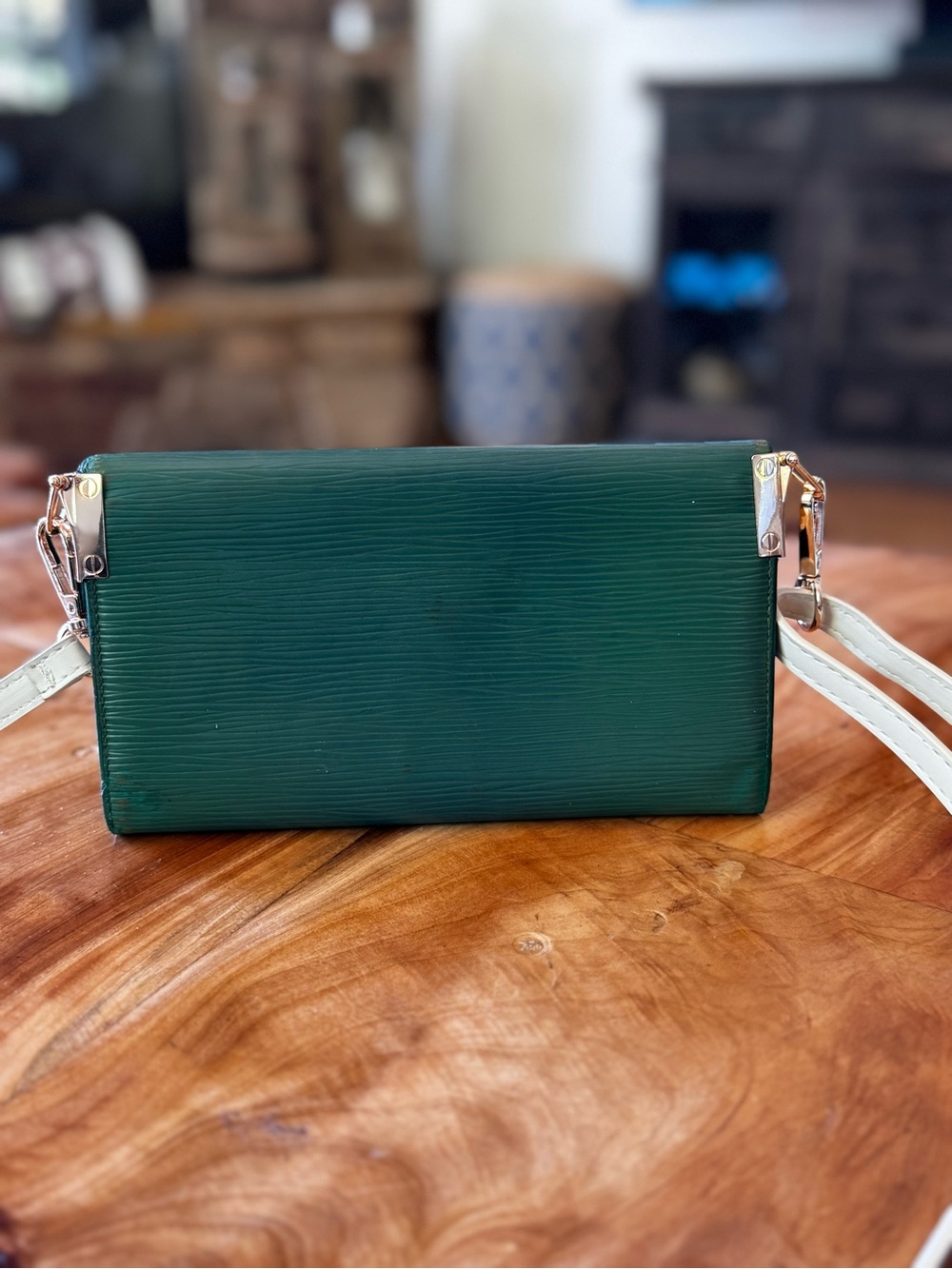Louis Vuitton EPI international green wallet reinvented vintage 1994 - Picture 3 of 14